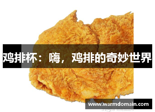 鸡排杯：嗨，鸡排的奇妙世界
